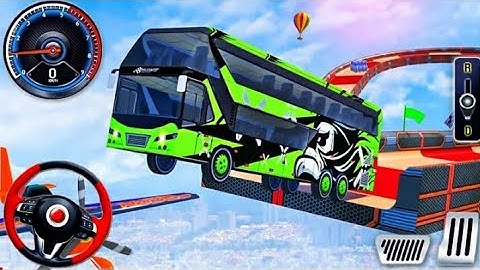 Mega Ramp Bus Racing Simulator - Impossible Bus Stunt Driving 3D - Android GamePlay