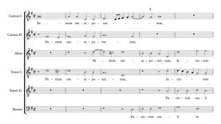 Philippe de Monte: Missa Quomodo dilexi a6 - Credo (with sheet music)