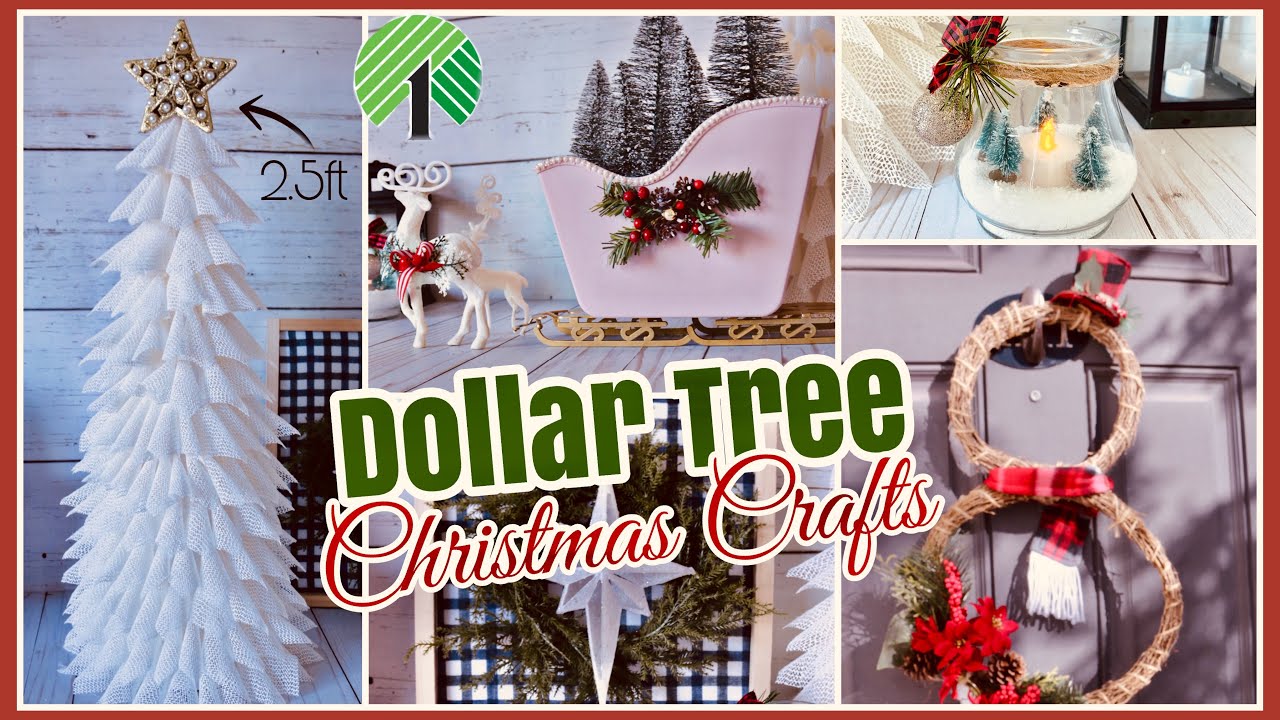 DOLLAR TREE DIY Christmas Crafts You MUST Try!