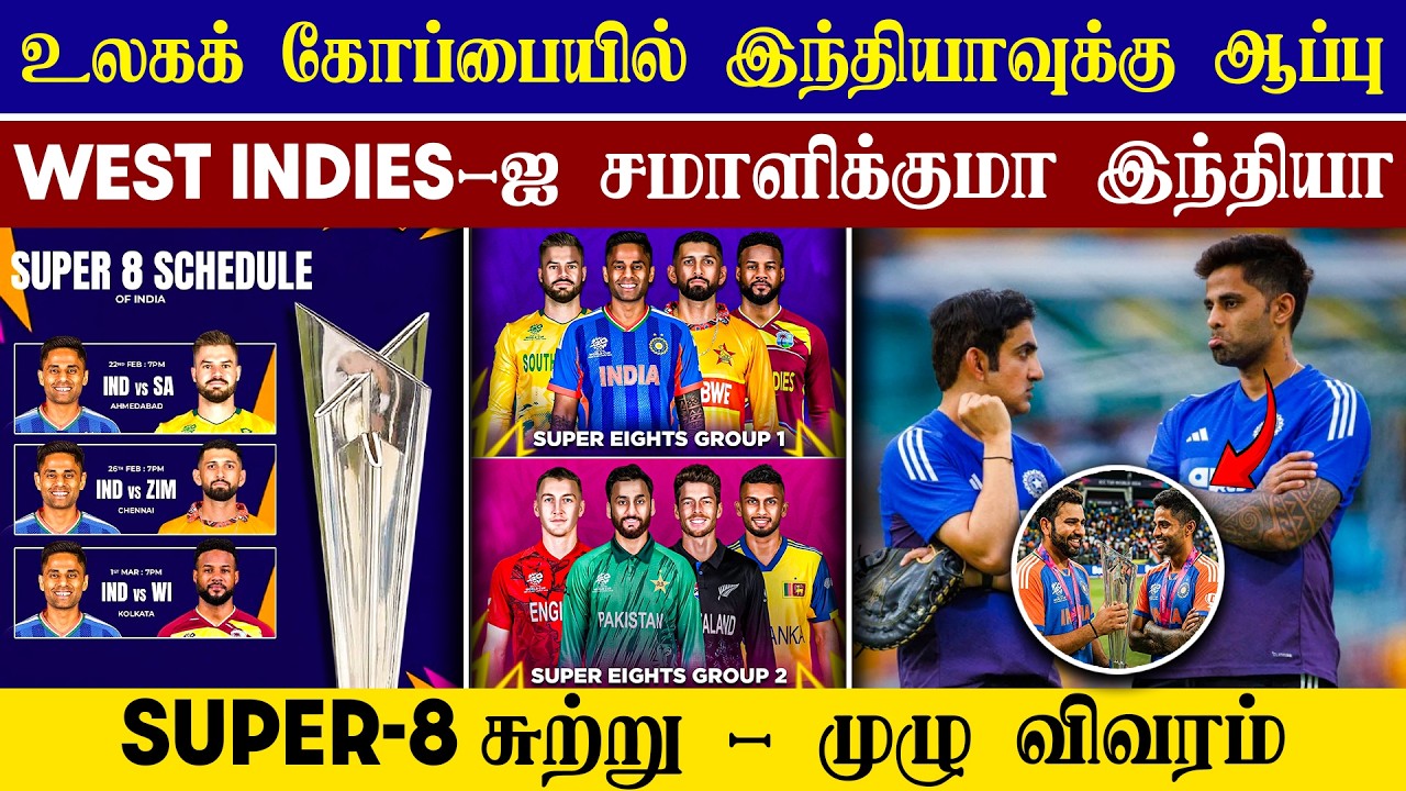 🔴LIVE : T20 World Cup 2026 Super 8 Schedule Update🤩| Indian Team In ...