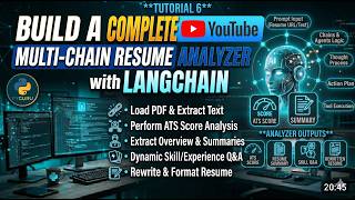 Build an AI Resume Analyzer with LangChain | PDF, ATS Scoring &amp; Rewriting | @itspyguru