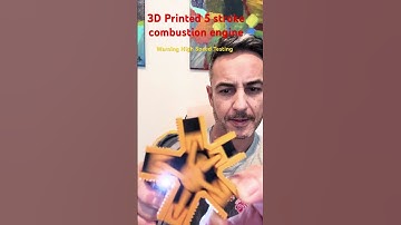 3D Printed PLA Radial Aircraft Combustion Engine Model Speed Testing #tech #2025 #radialengine