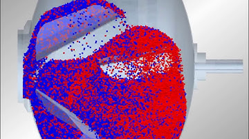 Simulation L70 12 rpm Lindor powder mixer