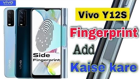 #Vivo y12s me fingerprint lock add kaise karen//How to add fingerprint Lock add in Vivo y12sIs,B,Tv