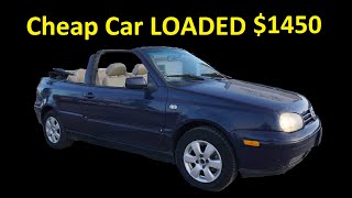 2001 VW Cabrio Cabriolet CHEAP Project Mech Special Runs/Drives