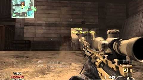 MW3: My first clip with the MSR Sniper! Quick scope