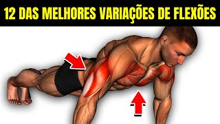 12 VARIAÇÕES DE FLEXÕES PARA CONSTRUIR MÚSCULOS (EM CASA)