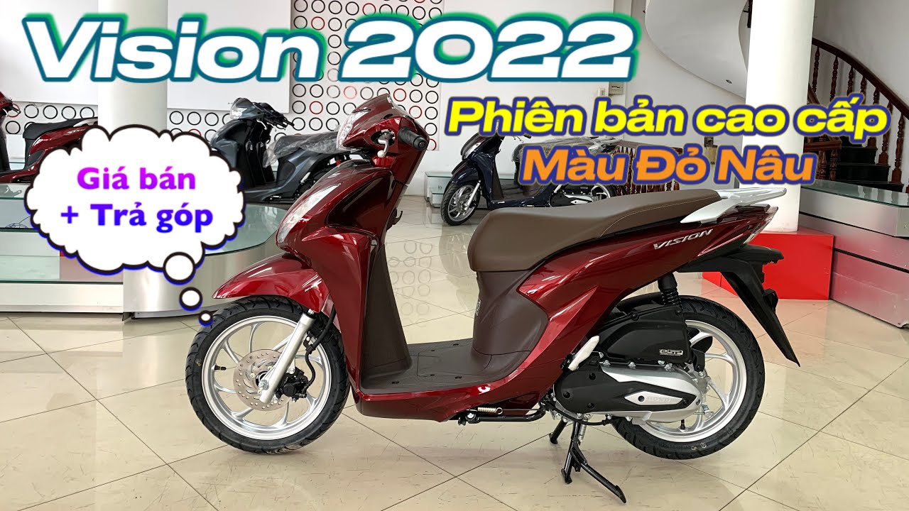 Honda Vision Fi màu đỏ mận 2013 xe còn zin   Chugiongcom