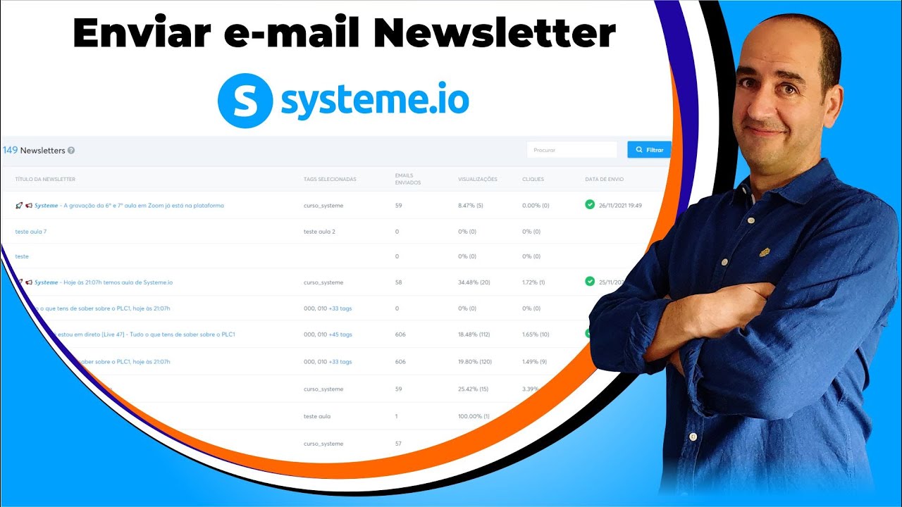 System.io Newsletter Examples Preparar e enviar um e-mail newsletter no Systeme.io - YouTube