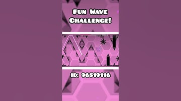 Fun, Satisfying GD Geometry Dash Wave Challenge #geometrydash #gd #gdlevels