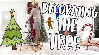 DECORATING OUR CHRISTMAS TREE! VLOGMAS DAY 1!