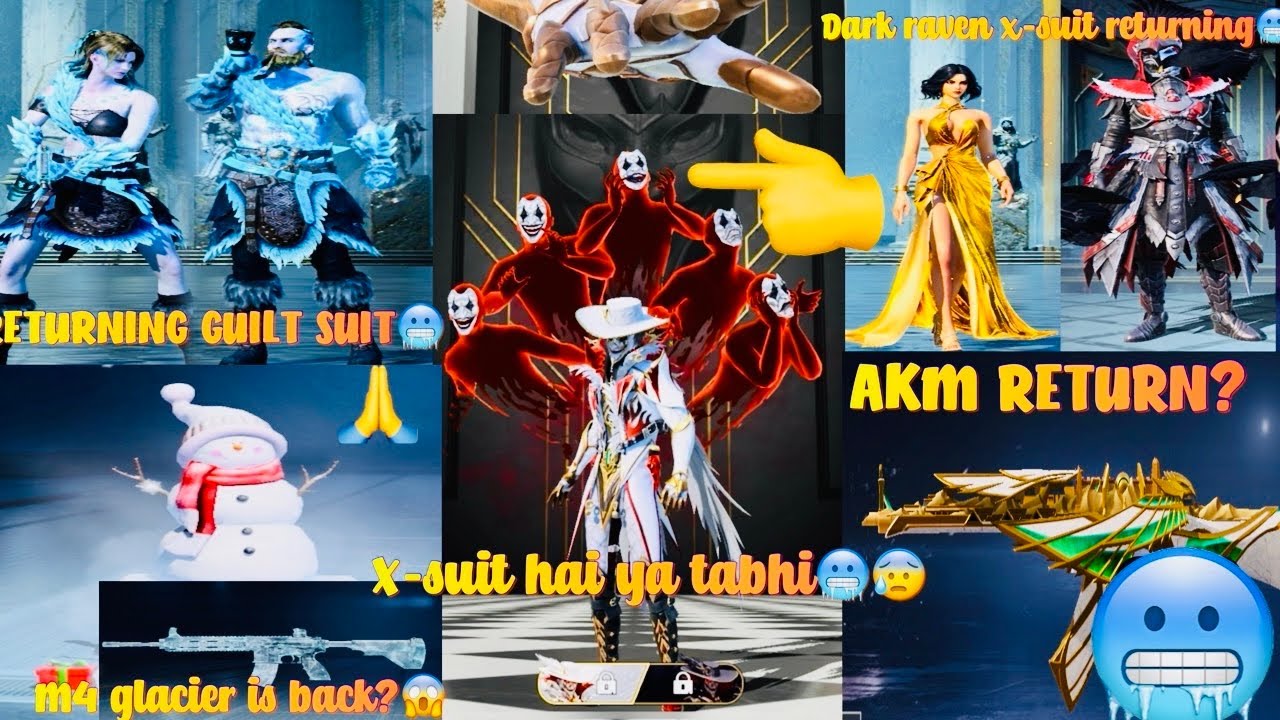 NEXT X-SUIT CARNIVAL|NEW X-SUIT|M416 glacier return|AKM RETURNING|RETURNING ULTIMATE SET| X-SUIT