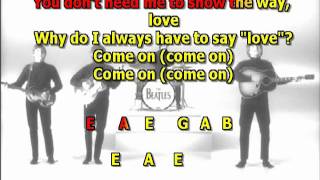 Please Please Me Beatles best karaoke instrumental lyrics chords chords