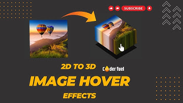 How to Create 2D to 3D Image Hover Effects | CSS & Javascript | coderfuel
