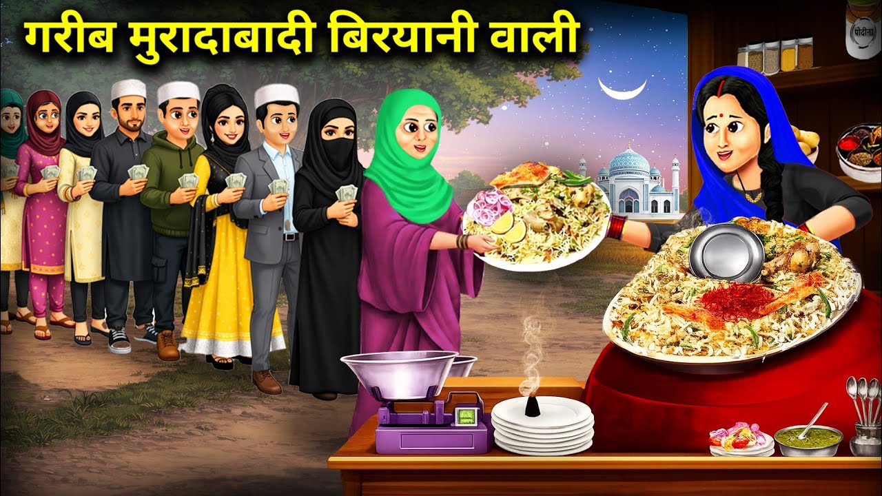 गरीब मुरादाबादी बिरयानी वाली|Poor Moradabadi Biryani Wali|Cartoon Video| Abundance Sas Bahu Kahaniya