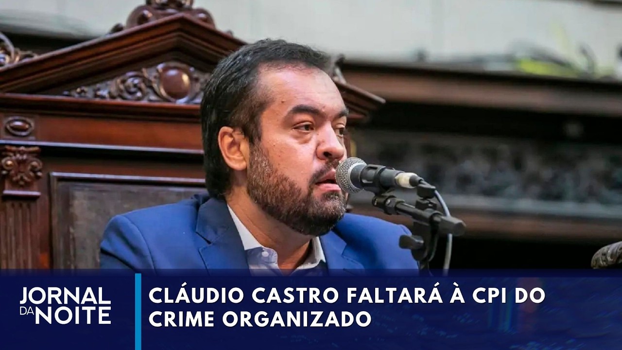 Cláudio Castro faltará à CPI do Crime Organizado
