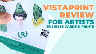 Vistaprint Review for Artists - Business Card and Prints