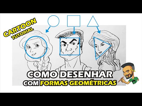 COMO DESENHAR ROSTOS - EM ESTILO CARTOON - CARICATURAS