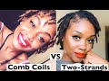 Coils vs Two Strand Twists Starter Locs!