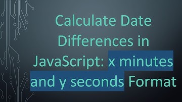 Calculate Date Differences in JavaScript: x minutes and y seconds Format