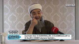 Uyumadan önce' '33 SUBHÂNALLÂH 33 ELHAMDULİLLÂH ve 34 ALLÂH-U EKBER'' okumanın fazîletleri