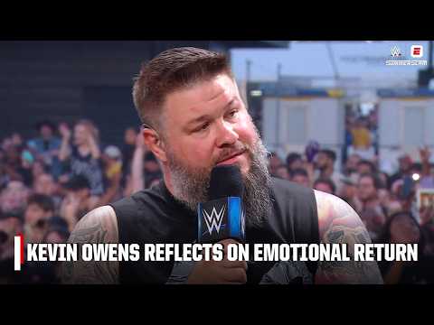 Kevin Owens reacts to triumphant return from injury at SummerSlam 🔥 | WWE on ESPN
