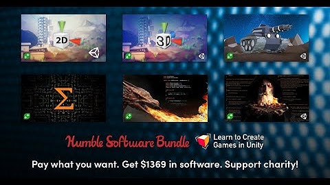 Humble Bundle ~ Learn to Create Games in Unity Software Bundle ~January 2021 😍💜😍