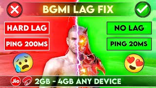 BGMI Lag ! BGMI 2.5 High Ping Problem | PUBG Lag Solve Any Device | No Lag Low Ping jio Airtel