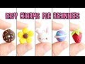 Easy Charms For Beginners│5 in 1 Polymer Clay Tutorial