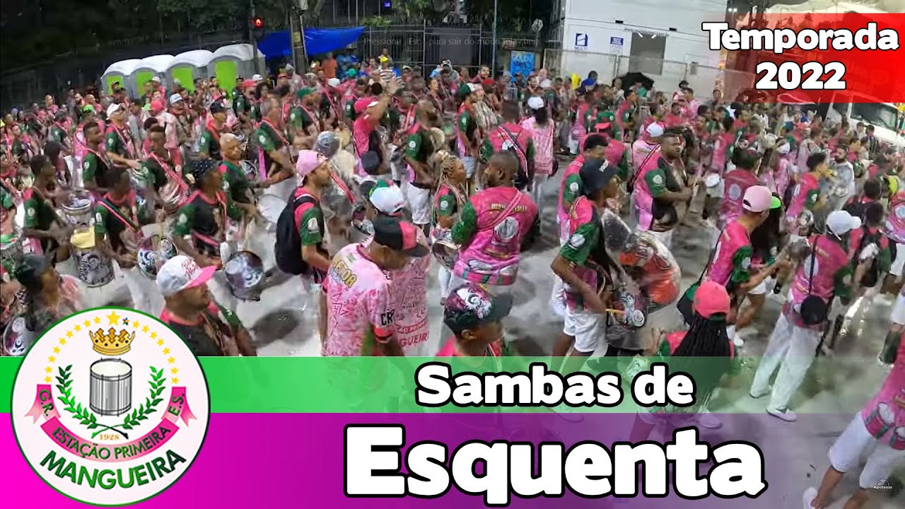 Mangueira 2022 | Sambas exaltação, 2019 e 2016 - Ensaio Técnico | Samba ao vivo - 