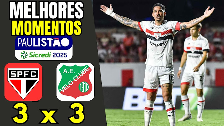"São Paulo 3 x 3 Velo Clube - Melhores Momentos de um JOGÃO HISTÓRICO no Paulistão 2025"