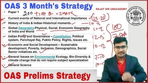 How to Crack OAS Prelims || OCS Exam 2021-22 || OAS Strategy || By Rajat Sir