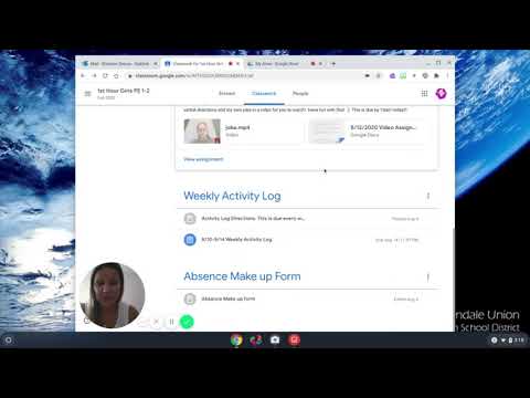 How to take a video on a Chromebook and submit it to a Google classroom assignment. - YouTube