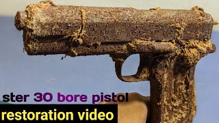 30 bore TT Star pistol Restoration Old star pistol before and after gun Restoration