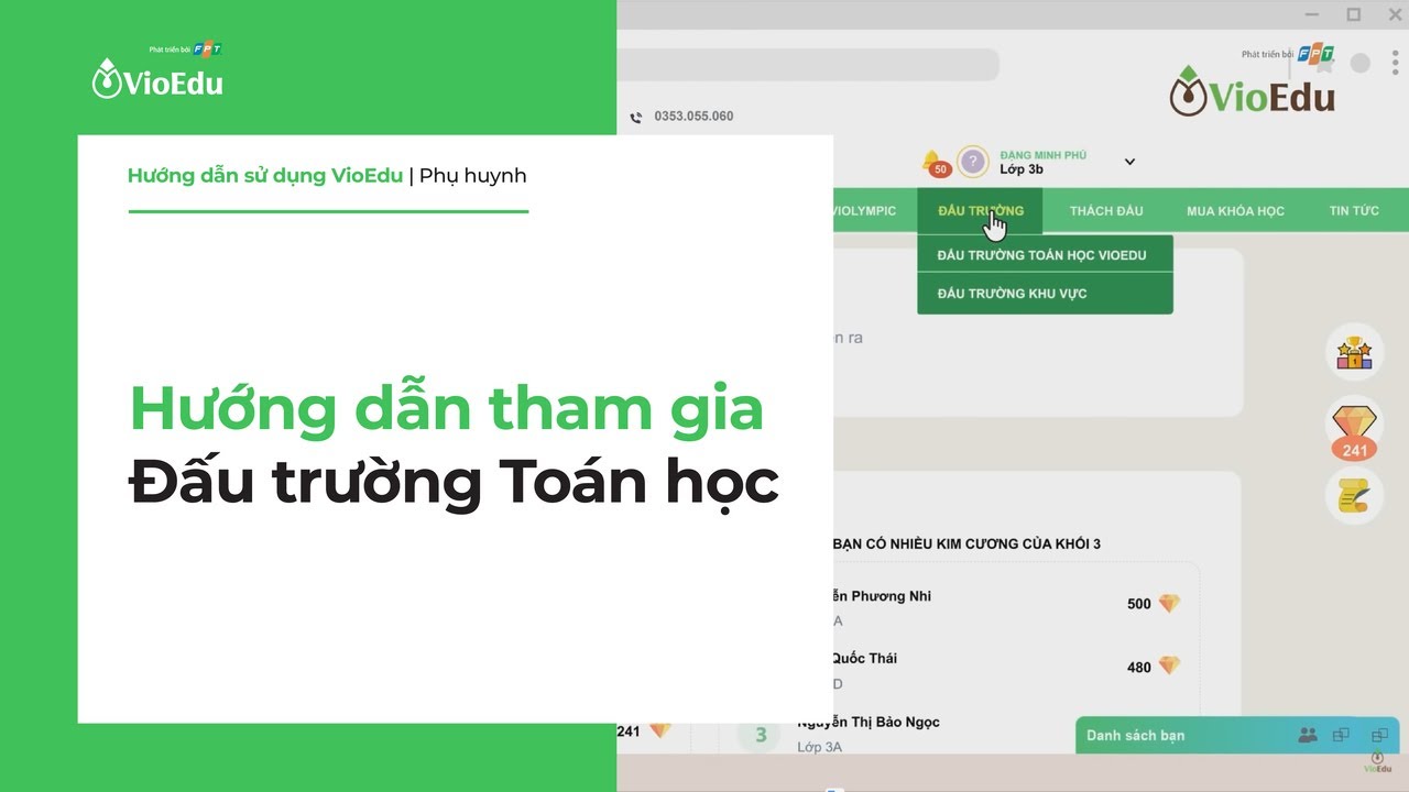 [VioEdu TV] Hướng dẫn tham gia đấu trường toán học