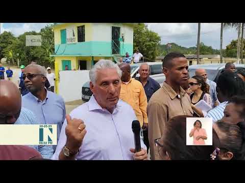 Visita Díaz-Canel territorios