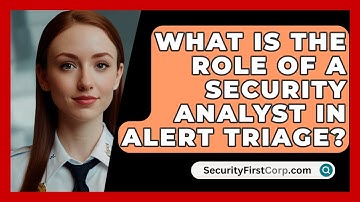 What Is The Role Of A Security Analyst In Alert Triage? - SecurityFirstCorp.com