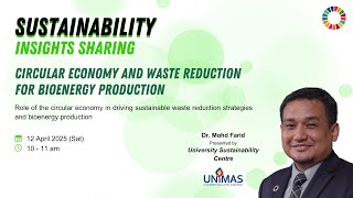 SIS 9: Circular Economy and Waste Reduction for Bioenergy Production