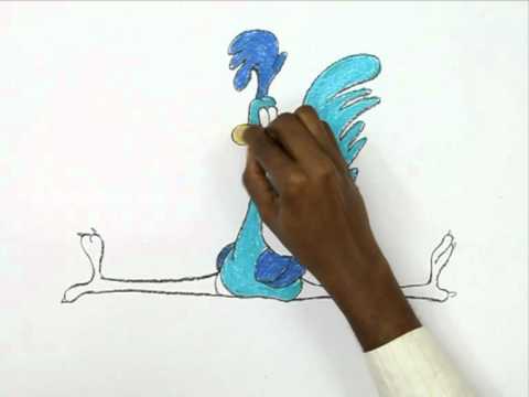 How to Draw Road Runner - YouTube