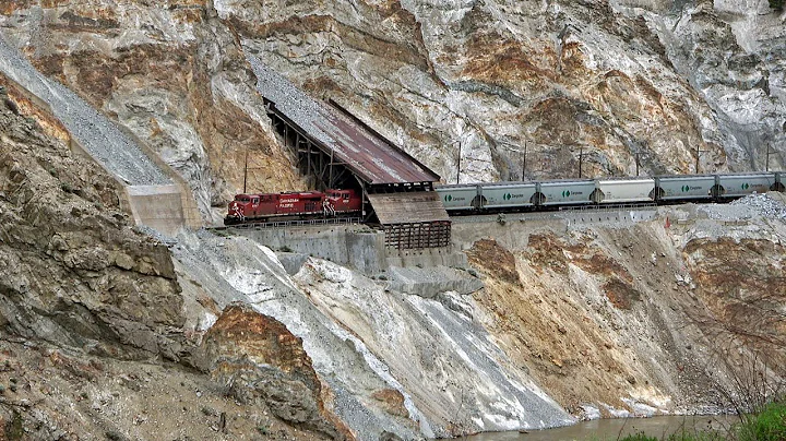 Canadas Toughest Terrain For Trains, Rock Slide Sheds And Tunnels On The CN Ashcroft Sub!