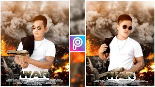 War Movie Poster | PicsArt Photo Editing Tutorial | RuelTV screenshot 4