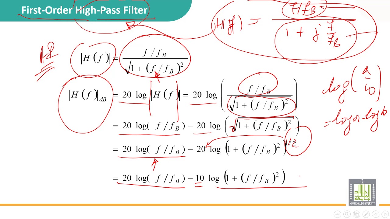 Automatic Control | 6-9 | Bode plot of a low pass filter - YouTube