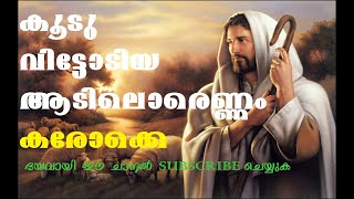 Video thumbnail of "കൂടു വിട്ടോടിയ ആടിലൊരെണ്ണം കരോക്കെ , Koodu Vittodiya Christian Karaoke with Malayalam lyrics."