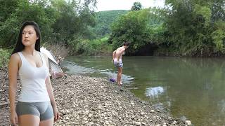 Outdoor Adventure, Solo Bushcraft & Camping, Exploring Nature - Fishing on Rivers | Free Life.