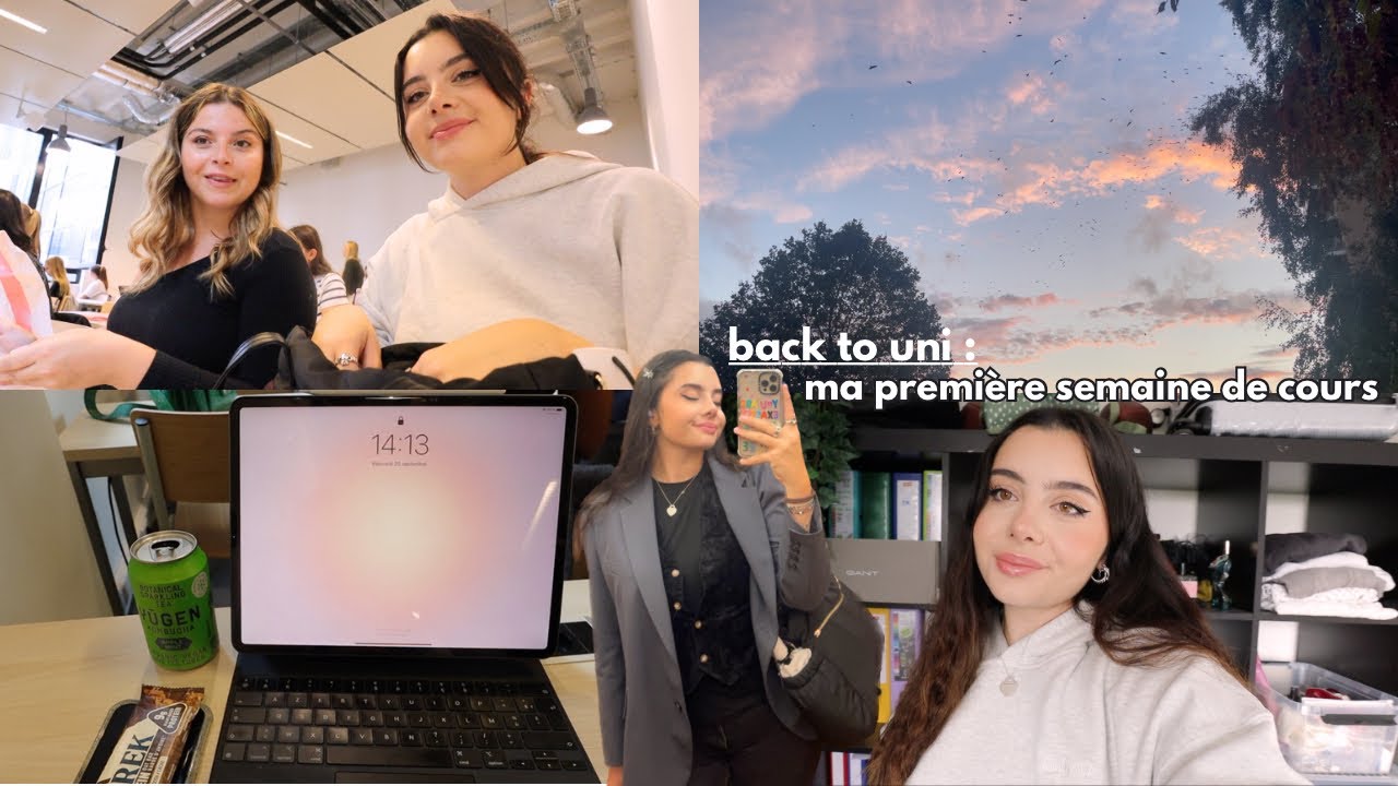 back to uni : ma première semaine de cours en master 2 d'e-rp 📑🤍