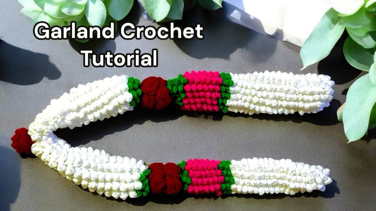 How to Crochet garland tutorial for beginners | super simple and easy