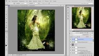 Создаём коллаж Сказочный лес в Adobe Photoshop Создаём коллаж Сказочный лес в Adobe Photoshop