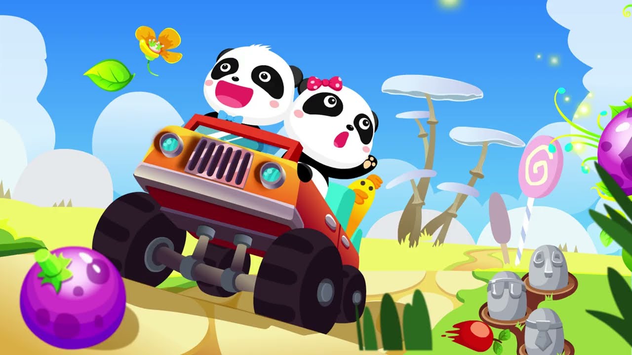 Baby Panda Car Racing MOD APK cover