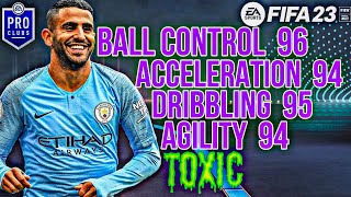 Best Riyad Mahrez (skilled speedster finisher) build in FIFA 23 pro clubs