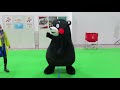 くまモン！かおりちゃんにノセられてハンドボール1人で２役（笑）
